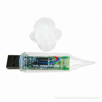 Injector-shaped USB Flash Drives, 64MB-128GB Capacity